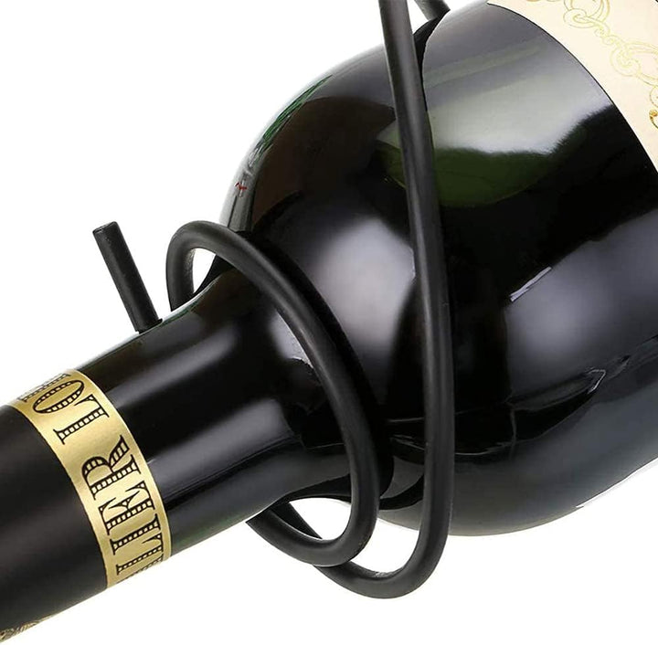 6 Stück Plus Wand Weinregal, Weinflaschenhalter zur Wandmontage, Rotwein Getränkeflasche Display Sta