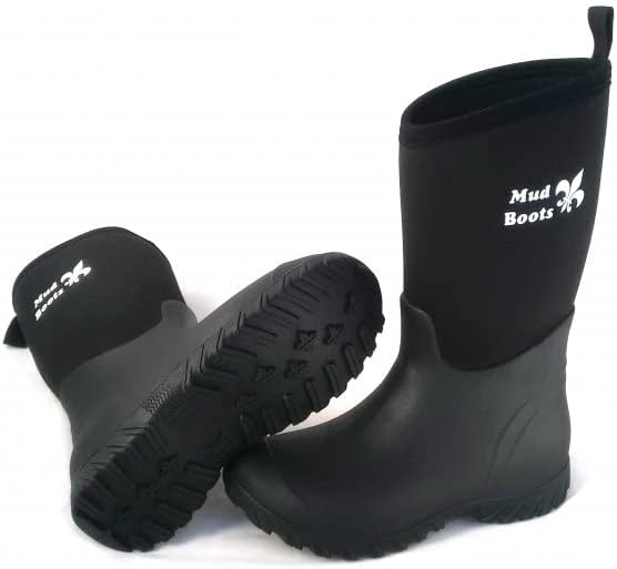 PS Pferdeartikel Mud Boot - Neopren Stiefel, Gummistiefel, halbhoch, Rain Boots 40 EU Braun, 40 EU B