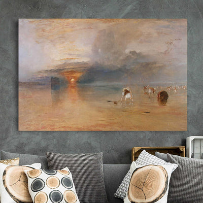 Leinwandbild div. Künstler W. Turner Strand bei Calais Fischerfrauen 80 x 120cm 80cm x 120cm William