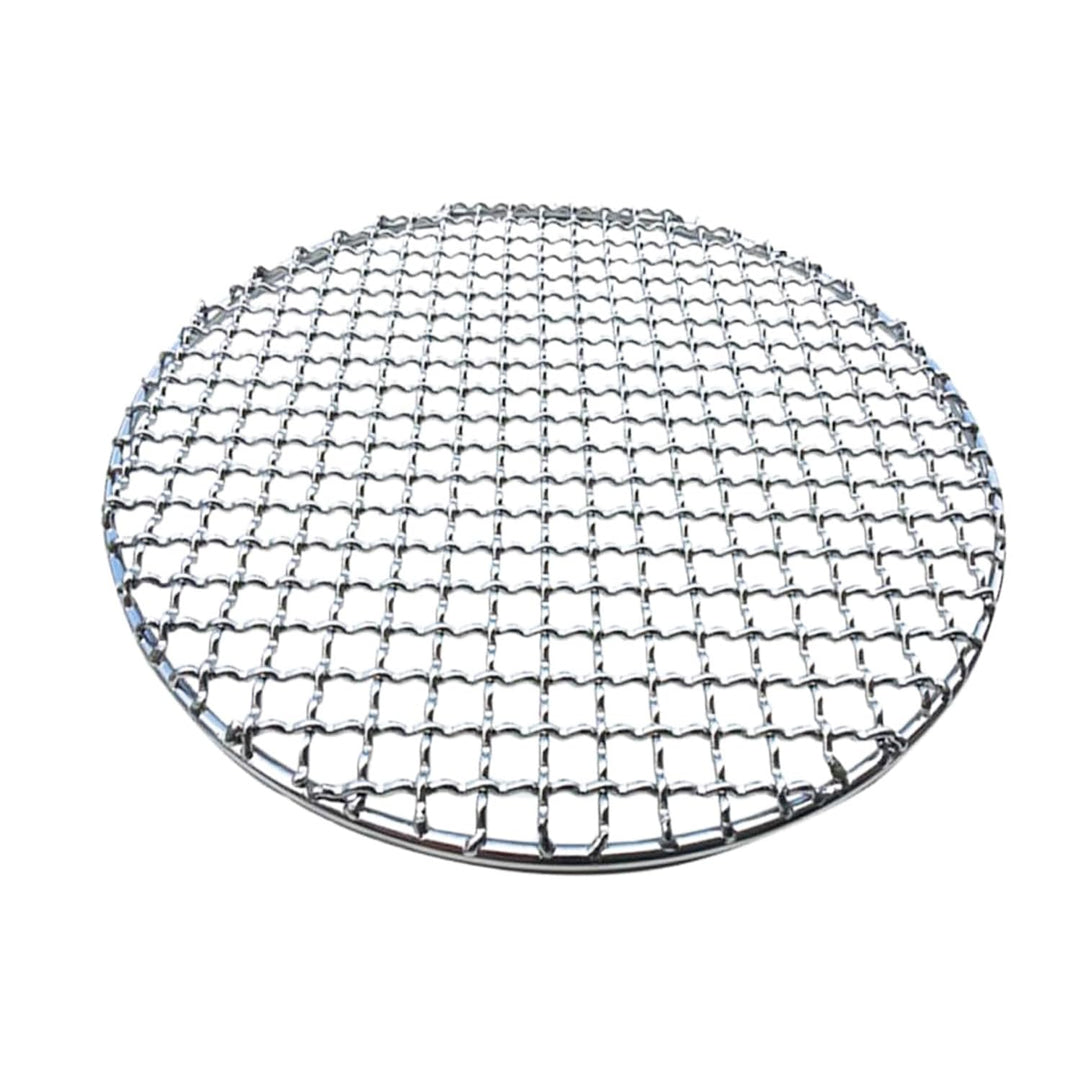Runder Edelstahl-Grill, Braten-Mesh, 304 Grillrost Edelstahl, Grill-Aufsatz, Antihaft-Grilgitter, Ko