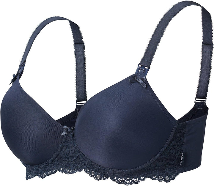 Noppies Damen Supreme Lace Touch Nursing Bra Umstands-BH 70B Dark Blue, 70B Dark Blue