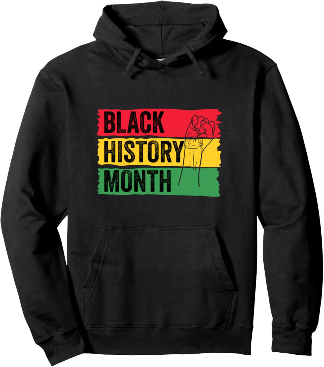 Black History Month - Black History Spruch Afro African Pullover Hoodie