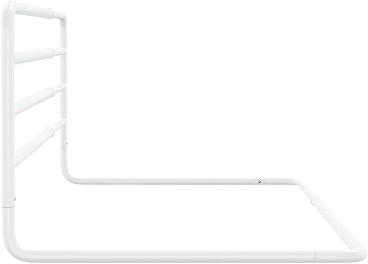 Kleinkind-Bettschutzgitter Weiss 76-137 cm verstellbar Eisen Sicherheit Netz atmungsaktiv geeignet f