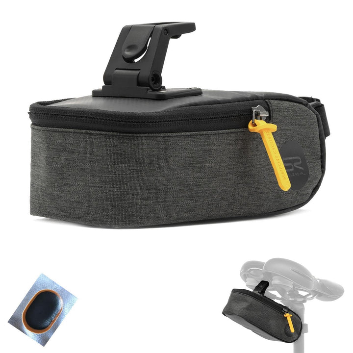 1 x Selle Royal Saddle Bag Small (0.6l) Satteltasche Fahrradtasche Klippsystem inkl. 1 Schlauchflick