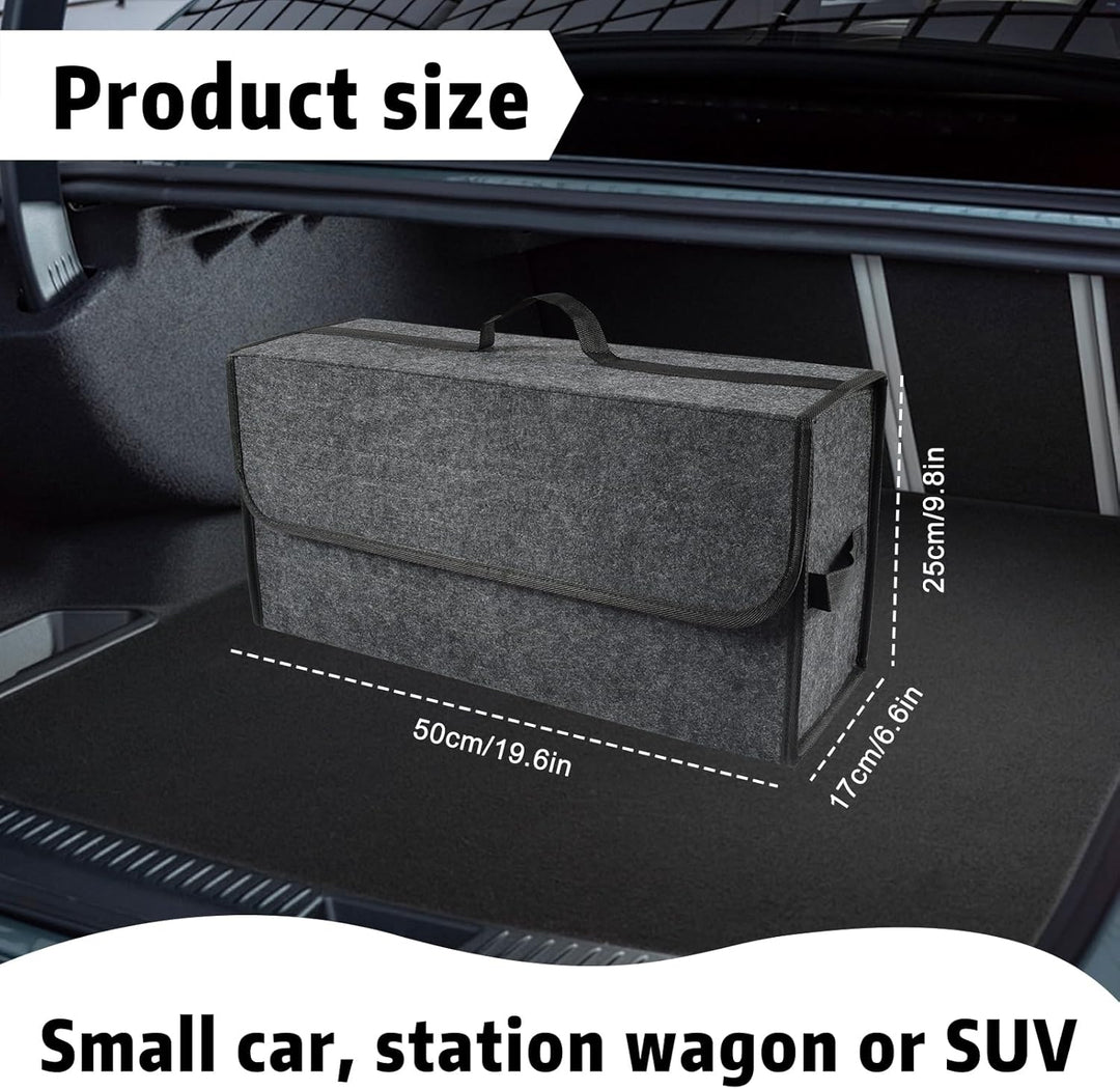 Kofferraum Organizer, Auto Organizer Toolbag, Kofferraum Organizer aus Filz mit Klett Fixierung, Fal