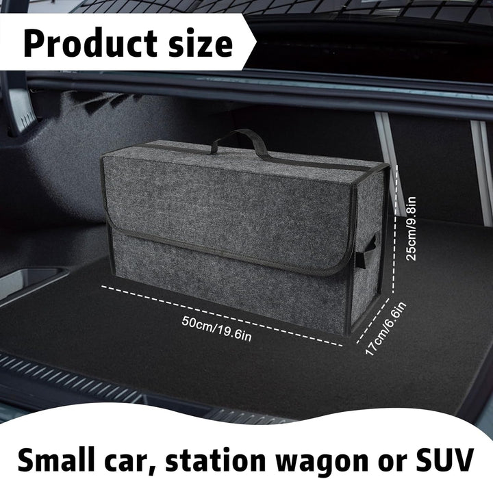 Kofferraum Organizer, Auto Organizer Toolbag, Kofferraum Organizer aus Filz mit Klett Fixierung, Fal