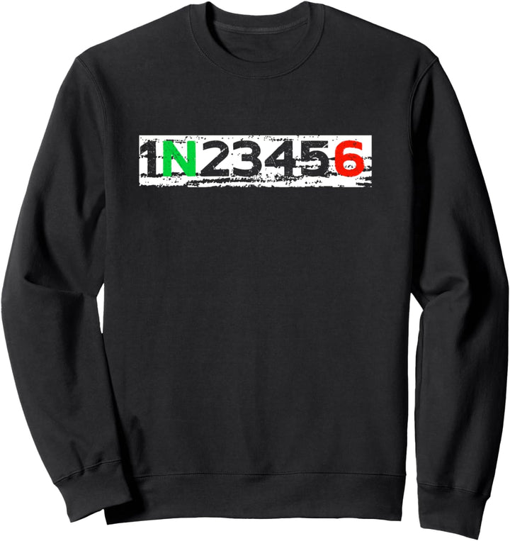 1N23456 Supermoto Enduro Lustig Bikerstyle Chopper Motocross Sweatshirt