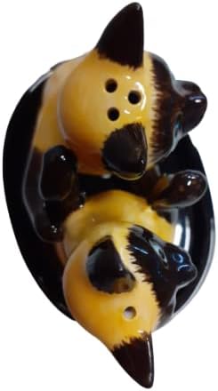 Keramik Salz und Pfefferstreuer Set Katzen Motiv (SIAM), Siam
