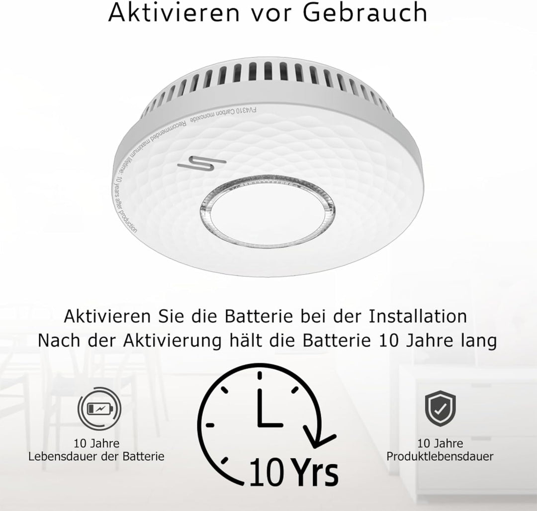 ELRO FV4310 Kombi-Melder - Rauch- und Kohlenmonoxidmelder mit 10 Jahren Batterielaufzeit