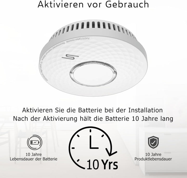 ELRO FV4310 Kombi-Melder - Rauch- und Kohlenmonoxidmelder mit 10 Jahren Batterielaufzeit