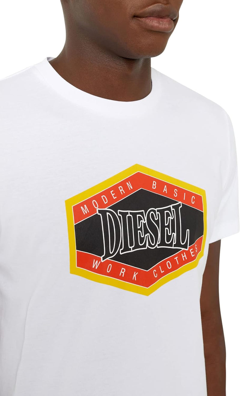 Diesel Herren T-Shirt XXS 100-0 Grad, XXS 100-0 Grad