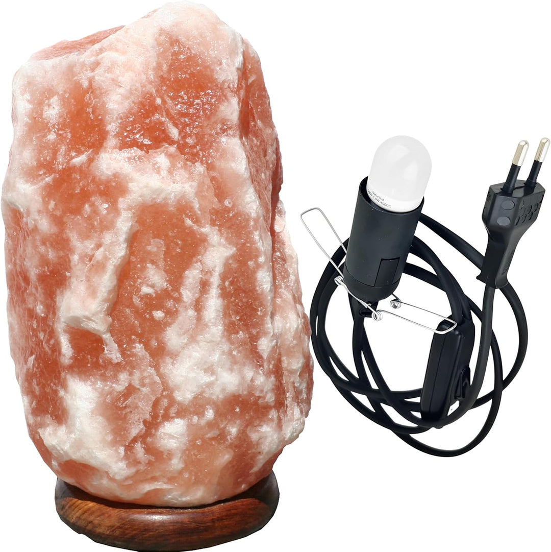 Kristallsalz-Lampe "naturell" 3-6 kg mit Elektrik