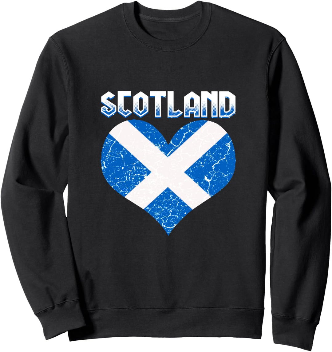 Schottland Flagge Schottisches Wappen Dudelsack Urlaub Land Sweatshirt