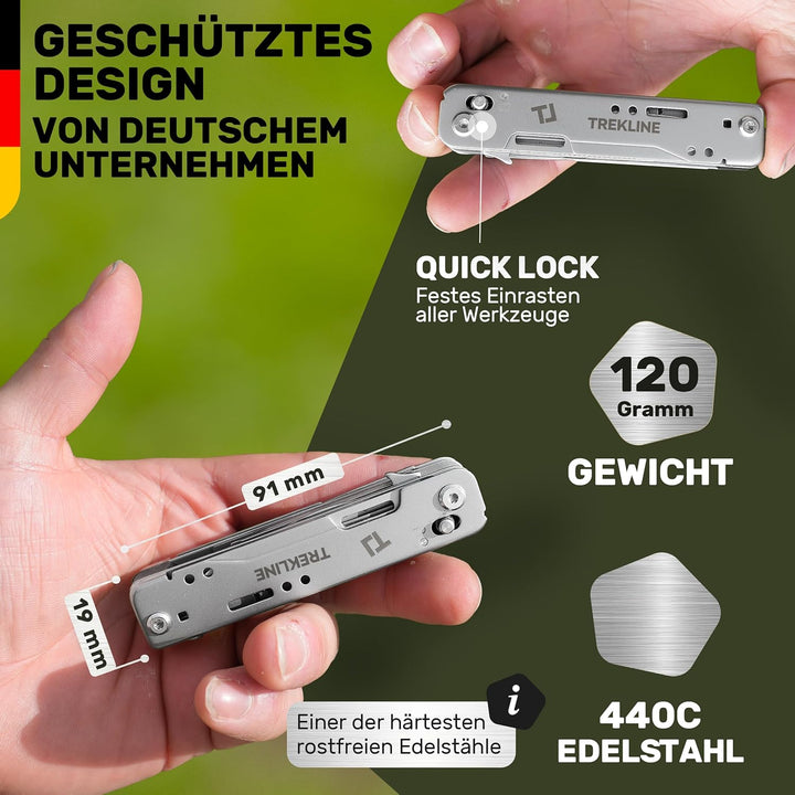 Premium Multitool Werkzeug [rostfreier Edelstahl] Survival Multifunktionsmesser perfektes Camping Zu