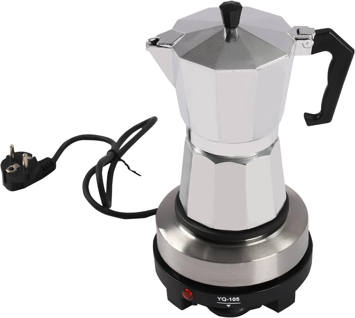 Mini Heizplatte Elektrische Mini Single Hot Plate Espresso Herd 500W 6 Tassen (Espresso Maker mit He