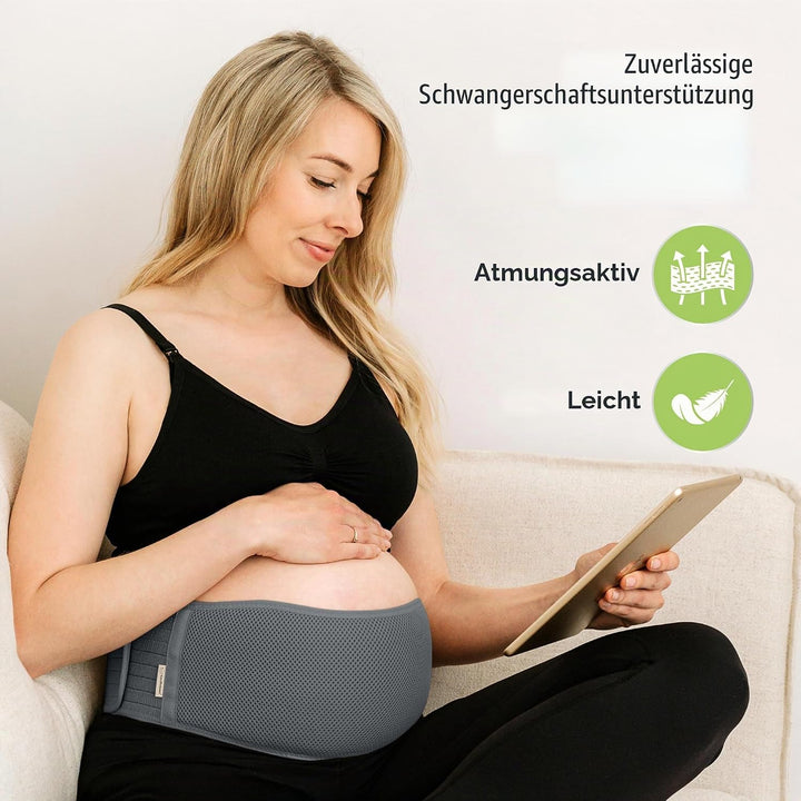 KeaBabies Schwangerschaft Bauchgurt für Schwangere - 1-Pack, Weiches und Atmungsaktives Schwangersch