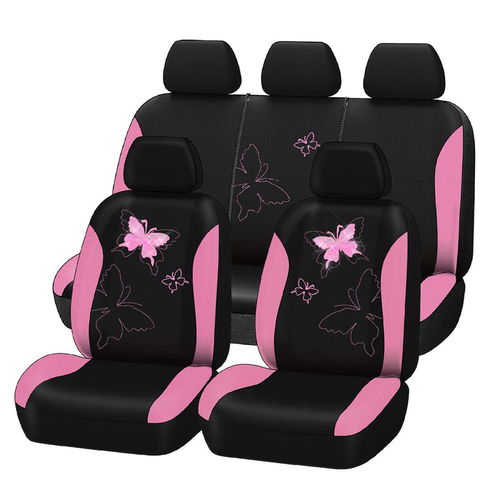 Flying Banner Maschen Schmetterling Universal für Auto Sitzbezüge Seitenairbags Kompatibel(Kompletts