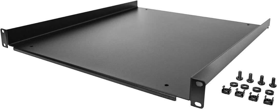 StarTech.com 1HE 19 Zoll Fachboden für netzwerk schrank - Freitragende Rack ablage für Serverschrank