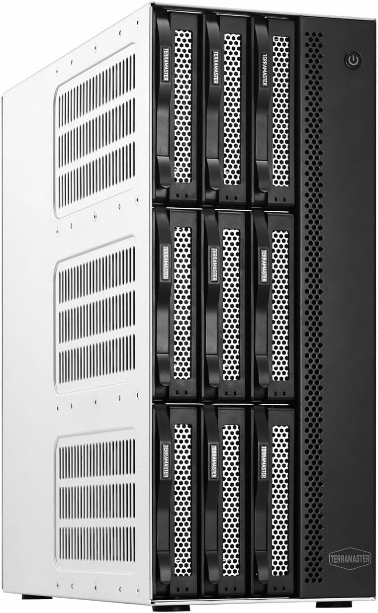 TERRAMASTER T9-500 Pro NAS Speicher - 9Bay Core i7 1255U 10 Kerne 12 Threads CPU, 16GB DDR5, 10GbE X