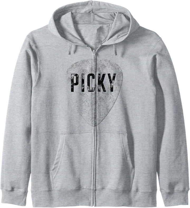 Lustige Gitarre Picky Vintage-Musik-Geschenk Kapuzenjacke