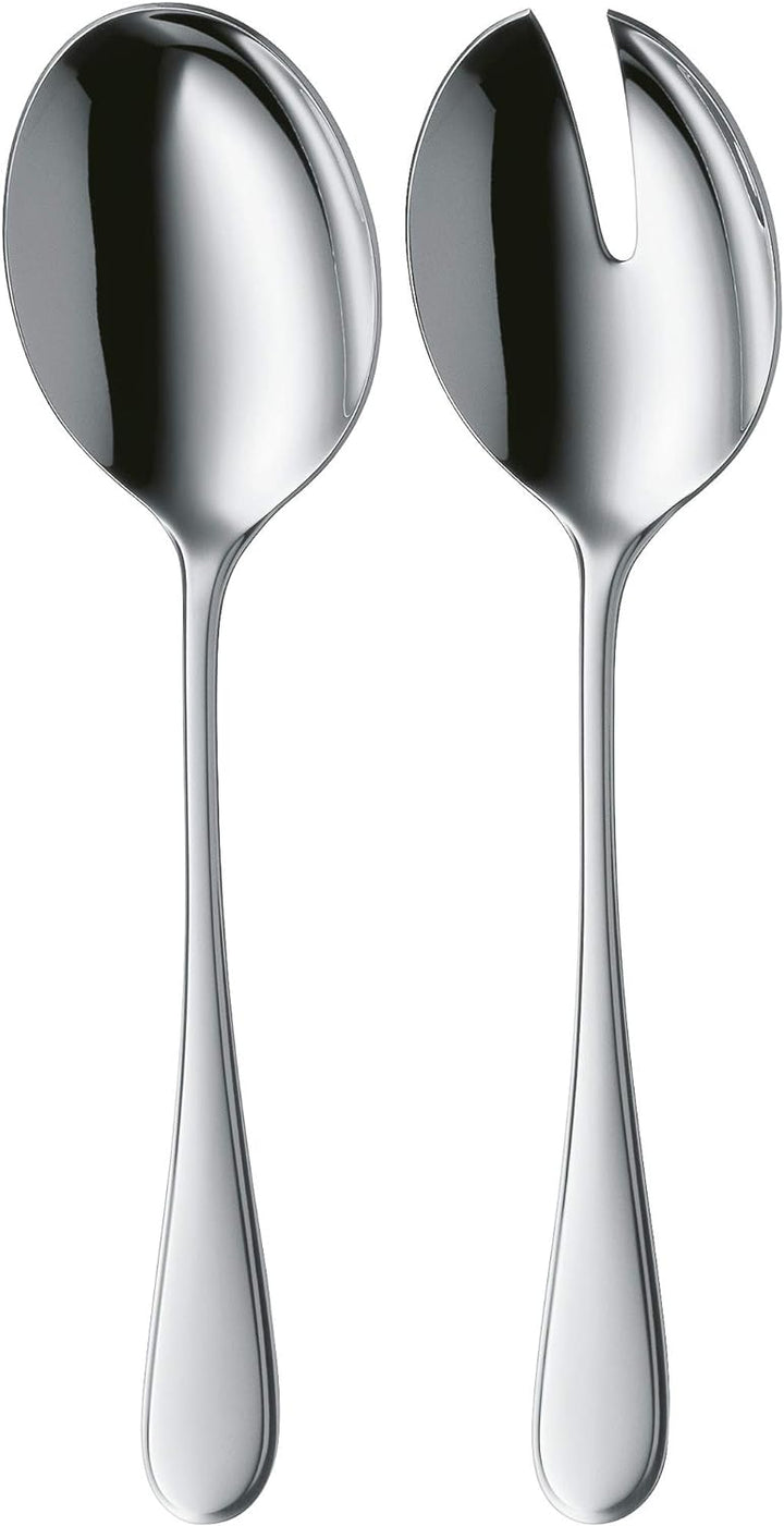 WMF Kent Plus Salatbesteck Edelstahl 23,7 cm, Salatgabel, Servierlöffel, Cromargan protect Edelstahl