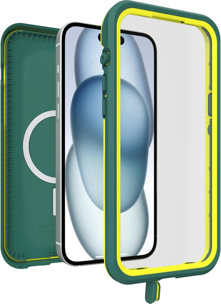 OtterBox Fre Hülle für iPhone 15 Plus für MagSafe, Wasserdicht (IP68), stossfest, schmutzabweisend,