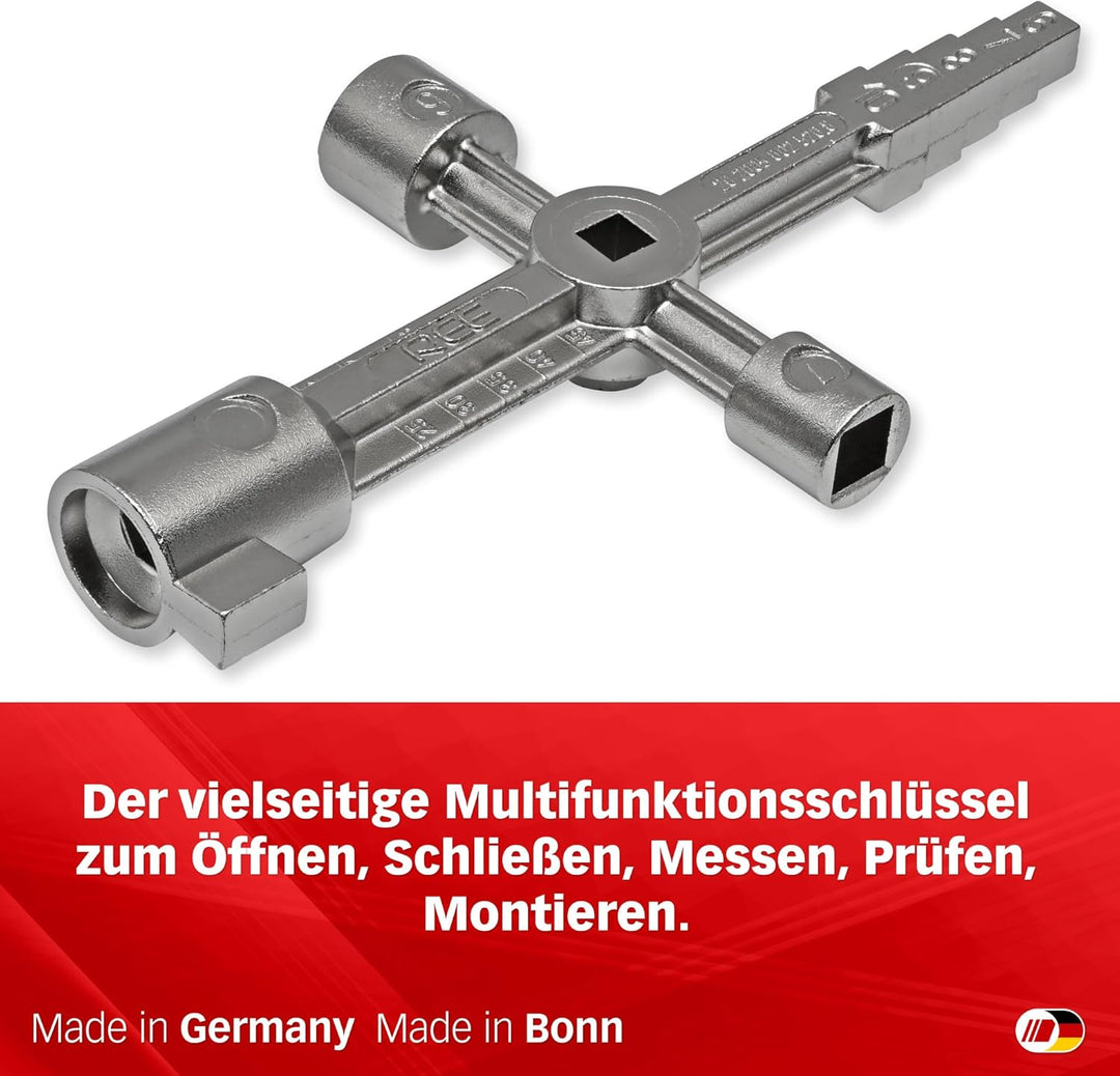 Multipick Universalschlüssel Set [magnetische Aufsätze] Schaltschrankschlüssel - Multifunktionsschlü