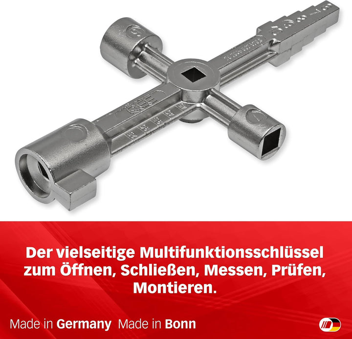 Multipick Universalschlüssel Set [magnetische Aufsätze] Schaltschrankschlüssel - Multifunktionsschlü