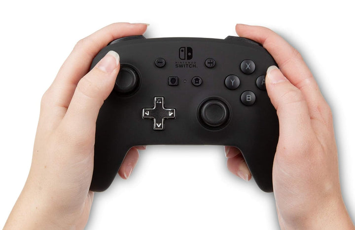 Verbesserter kabelloser Controller für Nintendo Switch – Schwarz, Schwarz
