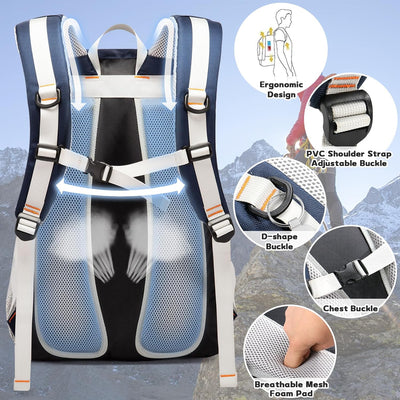 Petfu Wanderrucksack 40L Rucksack Herren gross Damen Wasserdichter Rucksack Wasserdicht Reiserucksac