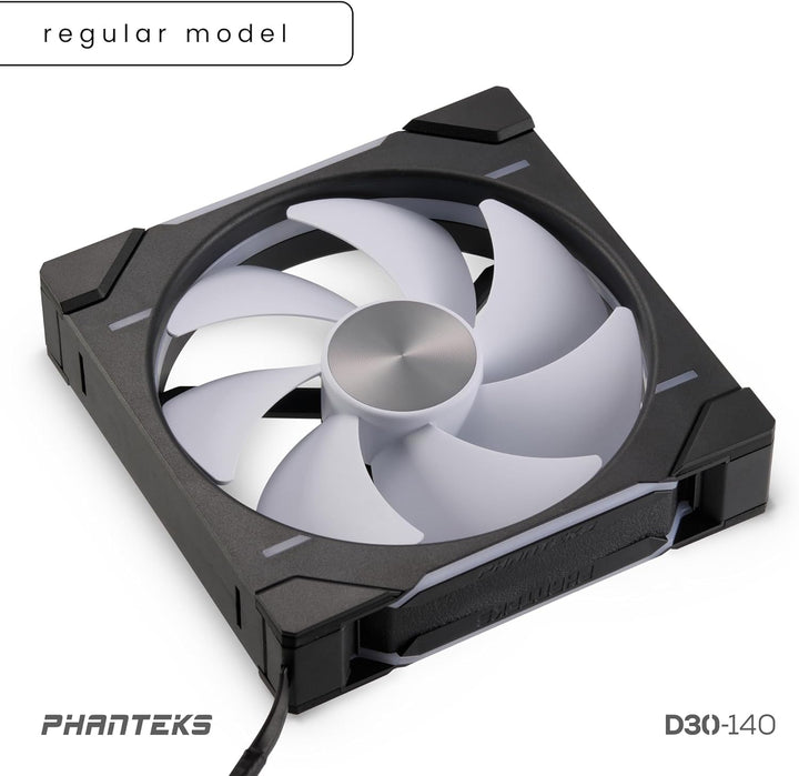 Phanteks D30 PWM Regular Airflow, D-RGB Lüfter - 140mm, schwarz
