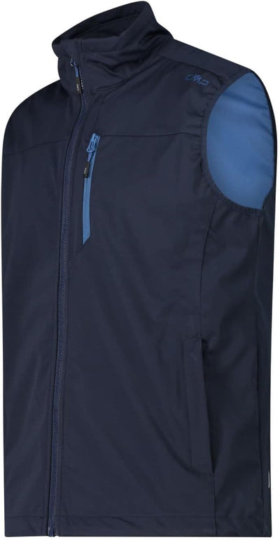 CMP Mann Leichte Herren-Softshellweste Sportweste 50 B. Blau-Staubblau, 50 B. Blau-Staubblau