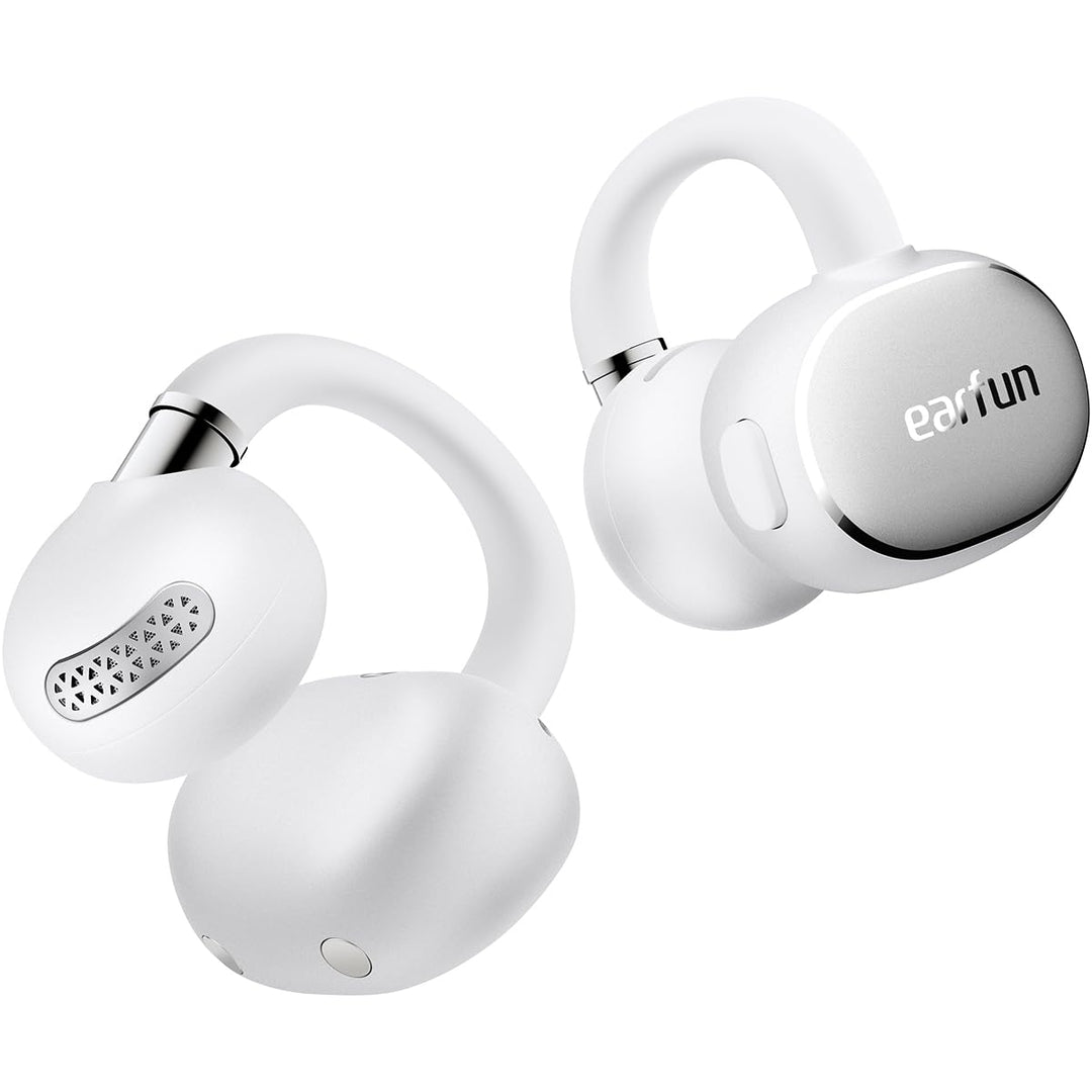 EarFun Clip 2 Open Ear Kopfhörer, Bluetooth Clip On Earbuds, Komfortabel und stabil, 12 mm Titanium-
