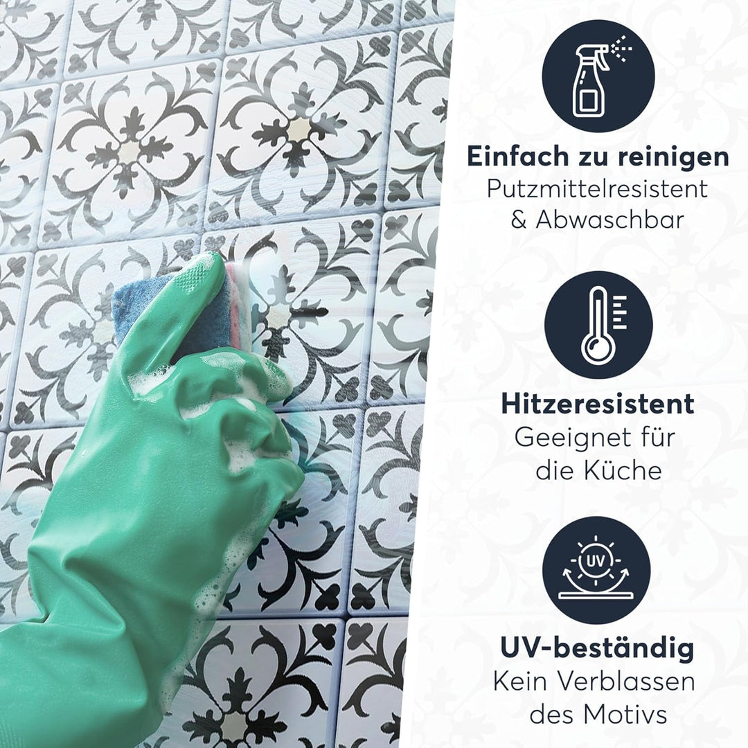 CREATISTO Mosaik Klebefliesen Stickerfliesen Fliesenfolie - Klebefolie Aufkleber für Fliesen I Stick