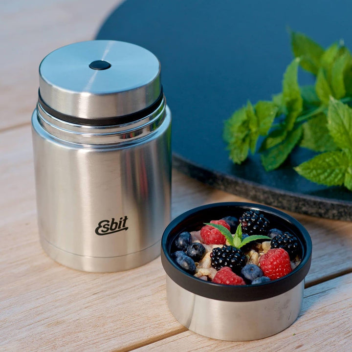 Esbit Thermobehälter Sculptor für Essen - Warmhaltebehälter 750 ml in Edelstahl - aus Edelstahl für