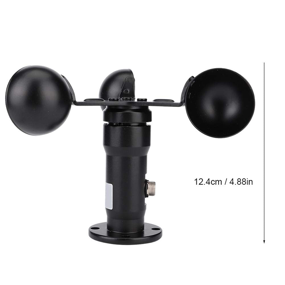 Risegun 0-10V Signalausgang Windgeschwindigkeitssensor, Aluminiumlegierungs Anemometer, 360 Grad Win