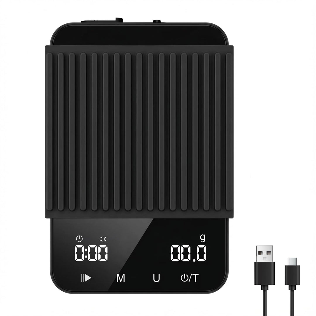 Diyife Rechteckige Kaffeewaage mit Timer, 2kg/0,1g Hochpräzise Digitale Waage - 6 Einheiten, 2 Timer