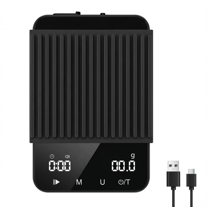 Diyife Rechteckige Kaffeewaage mit Timer, 2kg/0,1g Hochpräzise Digitale Waage - 6 Einheiten, 2 Timer