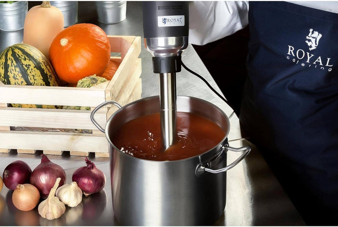 Royal Catering RCSM-500-500P Stabmixer Pürierstab Zauberstab (ergonomischer Griff, 500 W, 4000 - 18