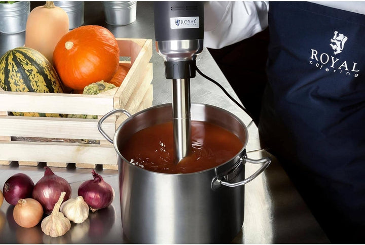 Royal Catering RCSM-500-500P Stabmixer Pürierstab Zauberstab (ergonomischer Griff, 500 W, 4000 - 18