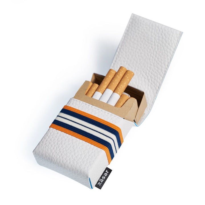 FLAPCASE N°1 • AIR RACE • Designer Zigarettenetui, Made in Austria, Gummiband, Leder vegan Zigarette