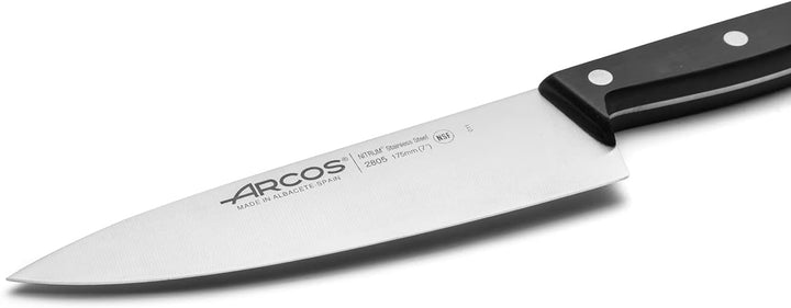 Arcos Küchenmesser Chef 18 cm - Professionelles Küchenmesser zum Reinigen und Schneiden von Gemüse,
