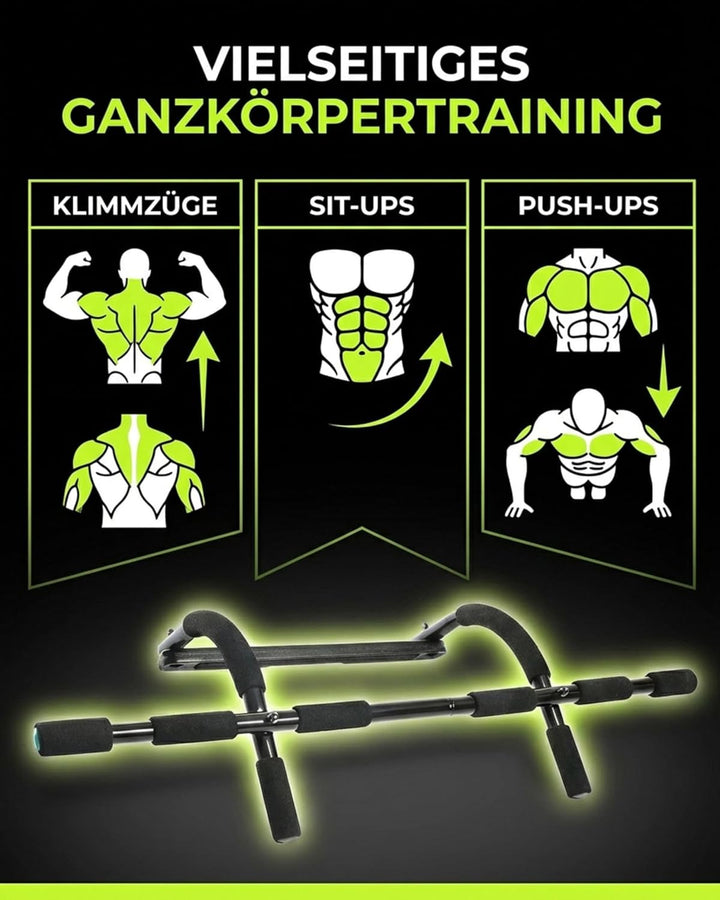 TOOLZ Chin Up Bar – Klimmzugstange für Zuhause – Multifunktionstrainer für Sit-ups, Press-ups & Chin