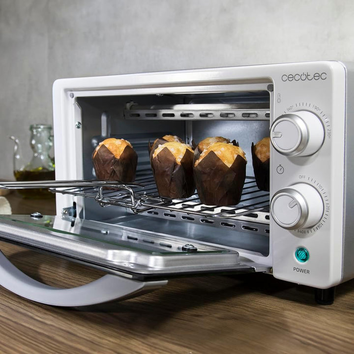 Cecotec Tischofen Bake&Toast 1090 White, 10 L, 1000 W, Timer 60 Minuten, einstellbare Temperatur bis