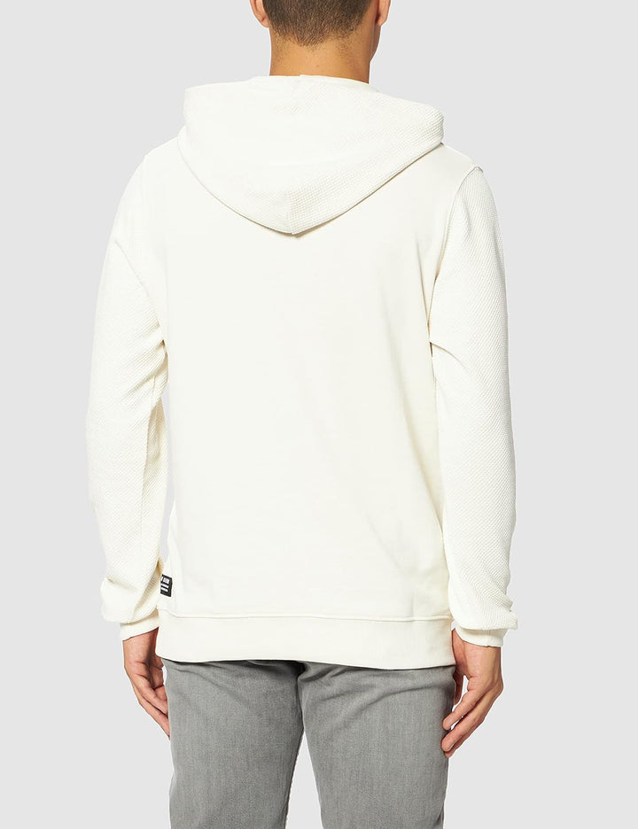 TOM TAILOR Denim Herren Hoodie Sweatshirt mit Struktur L 10338 - Soft Light Beige, L 10338 - Soft Li