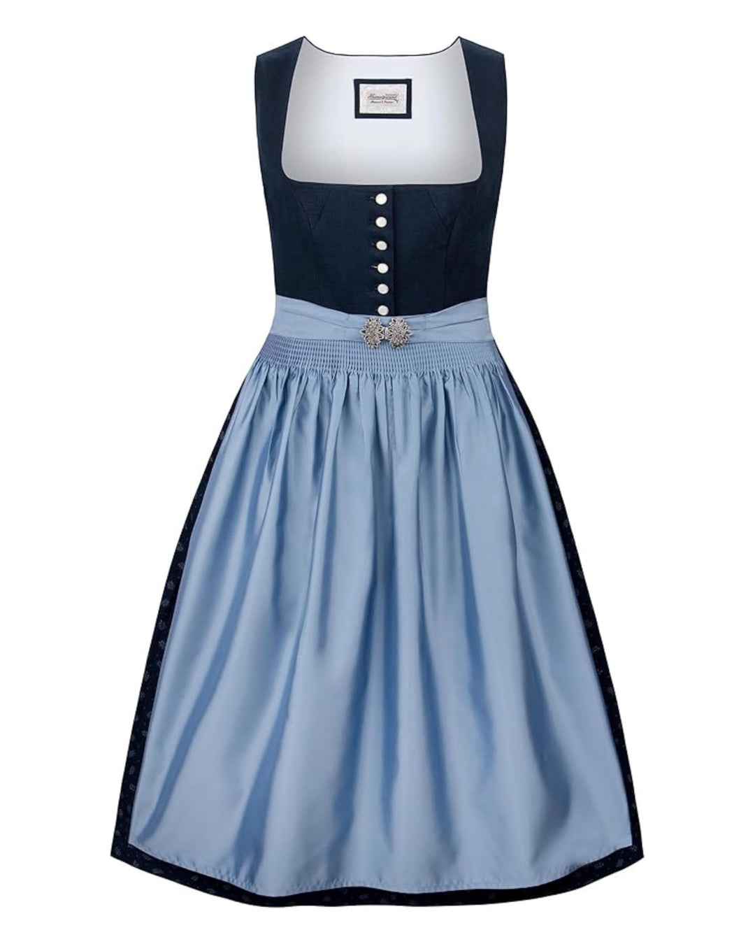 Stockerpoint Damen Dirndl Sieglinde Kleid für besondere Anlässe 40 Nachtblau, 40 Nachtblau