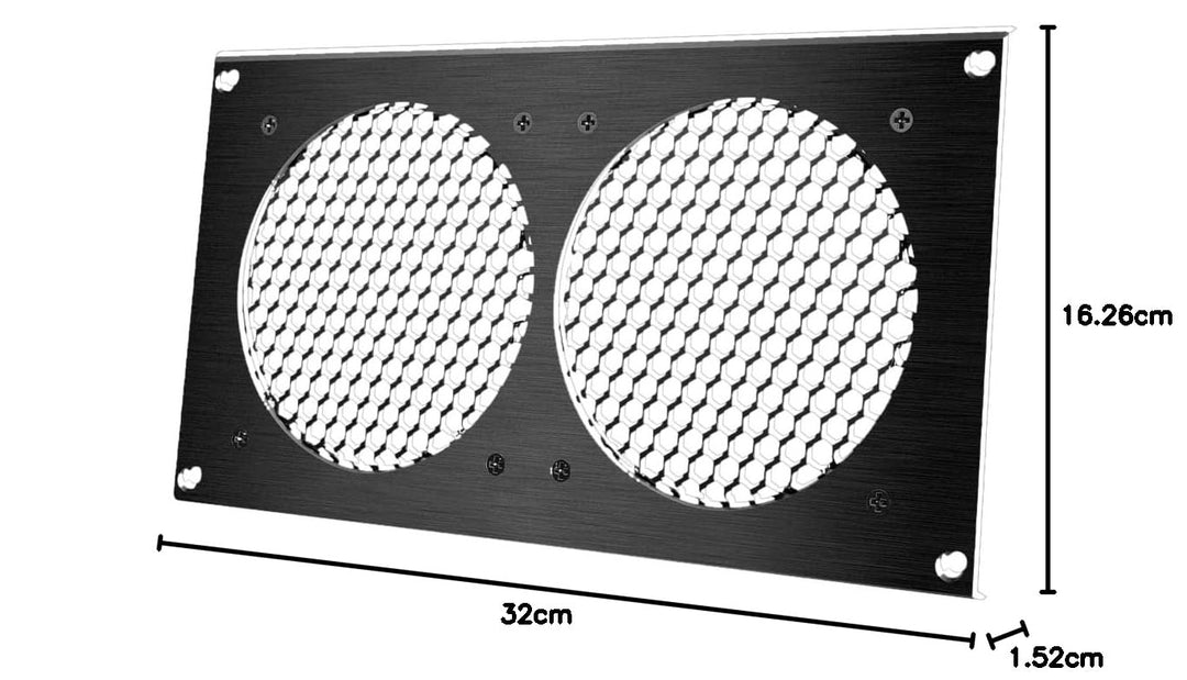 AC Infinity Lüftungsgitter, für PC, Computer, AV, elektronische Schränke, auch für zwei 120 mm Lüfte