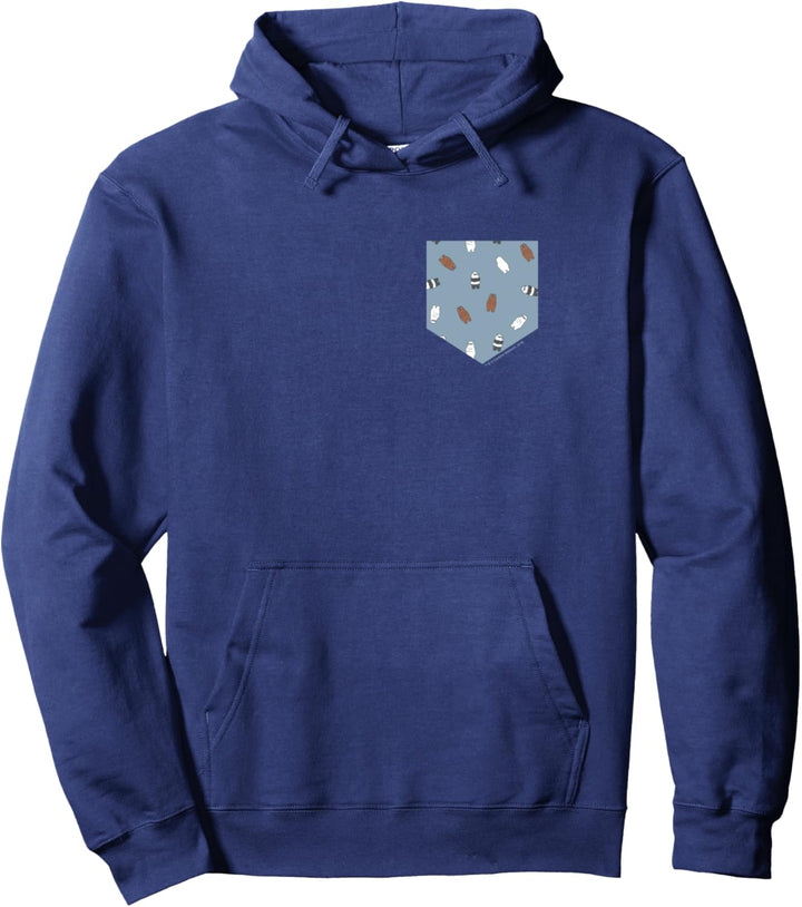 We Bare Bears Pocket Print Pullover Hoodie