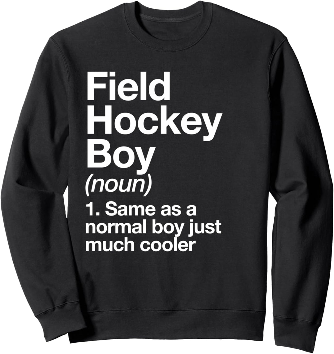 Feldhockey Junge Definition Lustige Sport Sweatshirt
