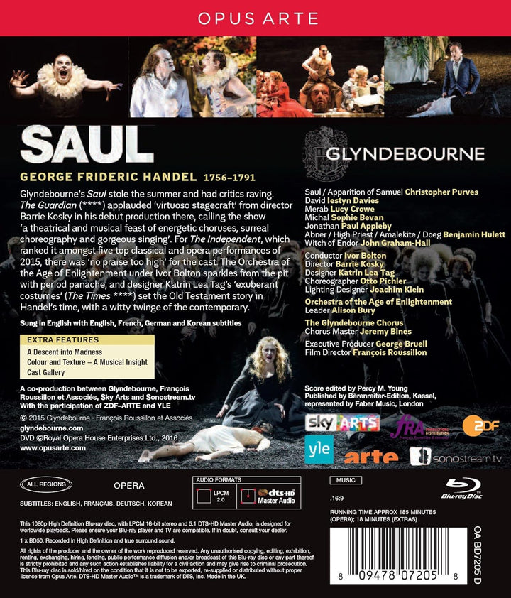 Händel: Saul (Glyndebourne Festival, 2015), Blu-ray